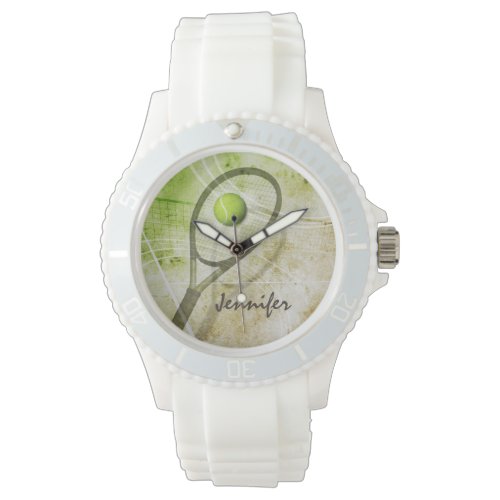Girl's tennis personalized  watch