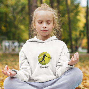 Girls Tennis Player Custom Name Hoodie