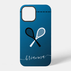Girls Tennis Racketball Racquet Sport Personalized iPhone 12 Case