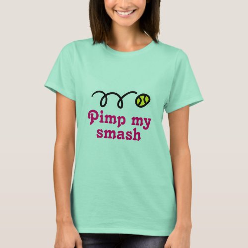 Girls tennis t_shirt with funny quote and design