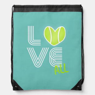 Girls Tennis Team Love All Drawstring Bag