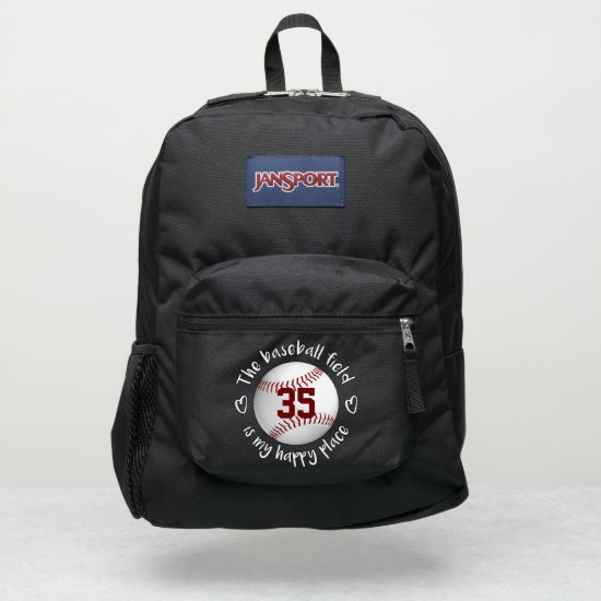 girls The baseball field is my happy place JanSport Backpack