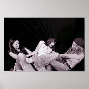 Girls tickling poster