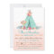 Girls Tipi Baby Shower Invitations