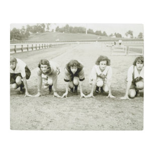 Girls Track, 1920s Metal Print