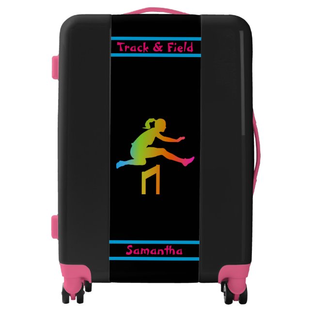 Girls Track and Field Hurdling Luggage (Front)