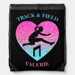 Girls Track & Field Drawstring Bag