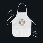 Girls Trendy and Cute Rainbow Kids' Apron<br><div class="desc">This trendy and cute kids' apron features an adorable rainbow design. This chic and stylish apron also features a place for you to add your girl's name in a simple font. The perfect whimsical design for your little one!</div>