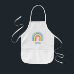 Girls Trendy and Cute Rainbow Kids' Apron<br><div class="desc">This trendy and cute kids' apron features an adorable rainbow design. This chic and stylish apron also features a place for you to add your girl's name in a simple font. The perfect whimsical design for your little one!</div>