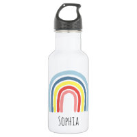 Girls Trendy and Whimsical Rainbow Cartoon Kids Stainless Steel Water Bottle