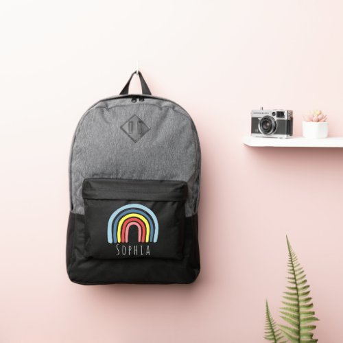 Girls Trendy and Whimsical Rainbow Kids Port Authority Backpack