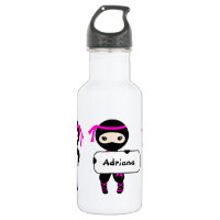 Girls Trendy Cute Ninja Warrior Kids Custom Name