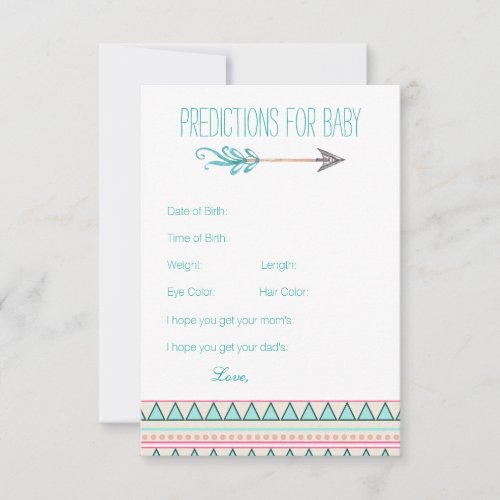 Girls Tribal Arrow Predictions Advice Cards