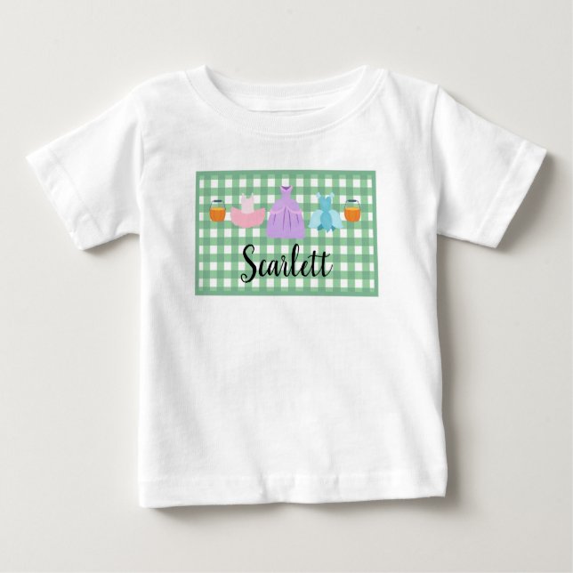Girls Trick or Treat Halloween Costume Trio Baby T-Shirt (Front)