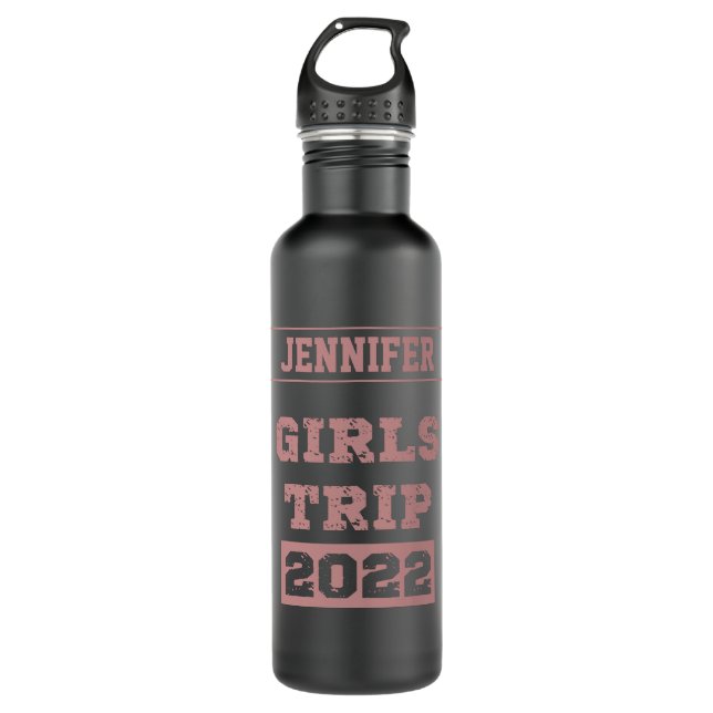 Girls Trip 2022 Girls Weekend Getaway Vacation Stainless Steel Water Bottle (Front)