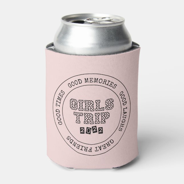 Girls Trip 2022 Girls Weekend Vacation Getaway Can Cooler (Can Front)