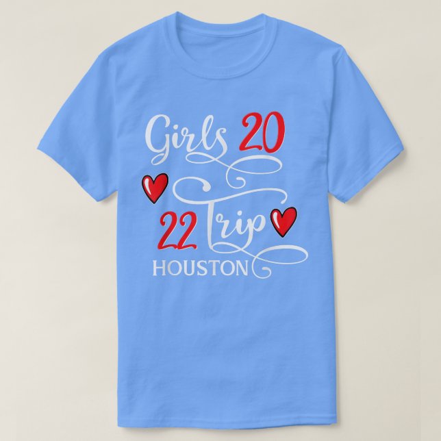 Girls Trip 2022 Houston Texas Vacation Beach Group T-Shirt (Design Front)