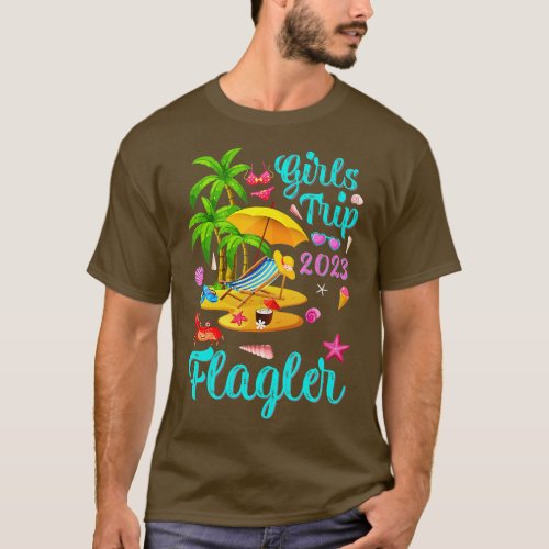 Girls Trip 2023 Beach Vacation Florida Flagler Bea T_Shirt