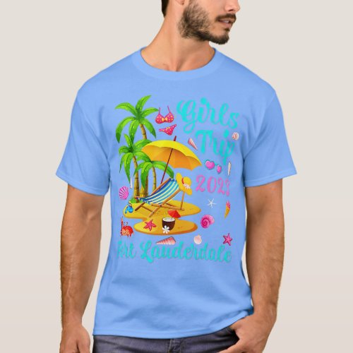 Girls Trip 2023 Beach Vacation Florida Lauderdale  T_Shirt