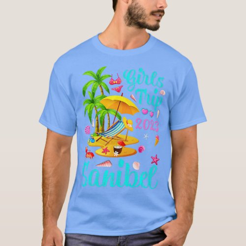 Girls Trip 2023 Beach Vacation Florida Sanibel Bea T_Shirt
