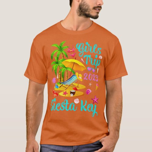 Girls Trip 2023 Beach Vacation Florida Siesta Key  T_Shirt