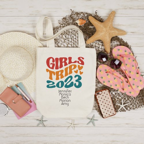 Girls Trip 2023 Customizable Colors and Text Tote Bag