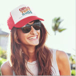 Girl's Trip 2023 Customizable Colors and Text Trucker Hat<br><div class="desc">Introducing our Girls Trip 2023 trucker hat, perfect for your next adventure with your besties! The wavy text adds a fun touch to this customizable hat, allowing you to choose your preferred color and add customized names to make it extra special. Made with high-quality materials, this hat is not only...</div>