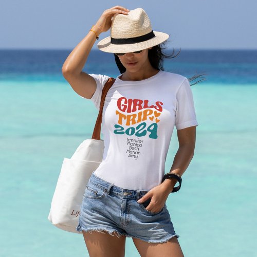 Girls Trip 2024 Customizable Colors and Text T_Shirt