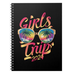 Girls Trip 2024 Weekend Summer Beach Vacation 2024 Notebook