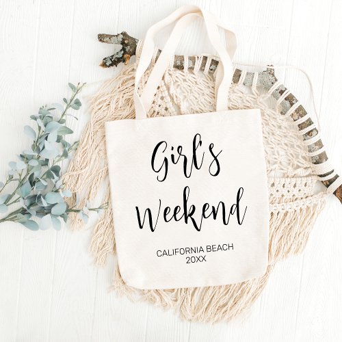 Girls Trip 2024 Womens Weekend Vacation Group Girl Tote Bag