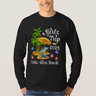 Girls Trip 2025 Summer Vacation Costa Rica Beach T-Shirt