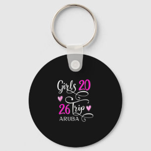 Girls Trip 2026 Aruby Vacation Beach Cruise Group Keychain