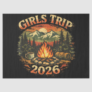 Girls Trip 2026 Camping Adventure Tissue Paper