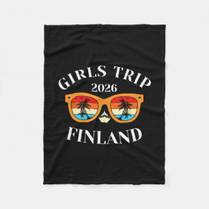 Girls Trip 2026 Finland Cruise Vacation Travel  Fleece Blanket