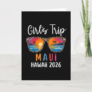 Girls Trip 2026 Maui Hawaii Girls Weekend Summer V Card