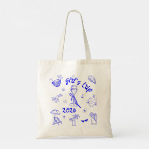 Girl's Trip 2026 Tropical Beach Vacation Cruise  Tote Bag
