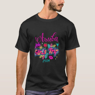 Girls Trip Aruba 2024 Shirts Womens Weekend Birthd