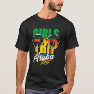 Girls Trip Aruba 2025 Vacation Womens Weekend Birt T-Shirt