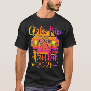 Girls Trip Aruba 2026 Tropical Matching Summer T-Shirt