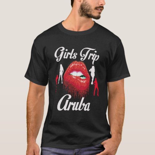 Girls Trip Aruba Birthday Girl Bachelorette Squad  T_Shirt