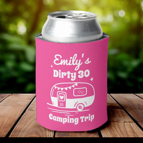 Girls Trip Bachelorette Birthday Party Camping Can Cooler