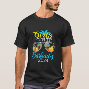 Girls Trip Barbados 2024 Shirt Womens Weekend Birt