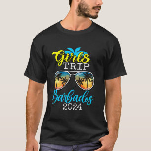 Girls Trip Barbados 2024 Shirt Womens Weekend Birt