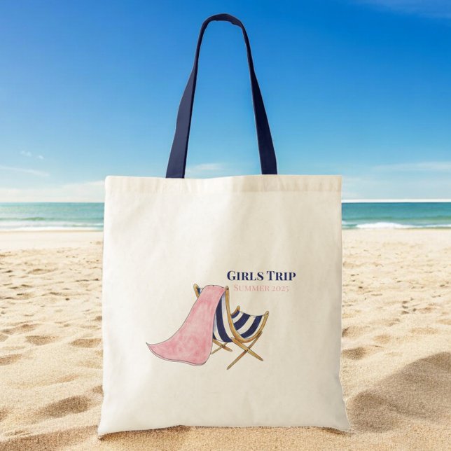 Girls Trip Beach Chair Custom  Tote Bag (Creator Uploaded)