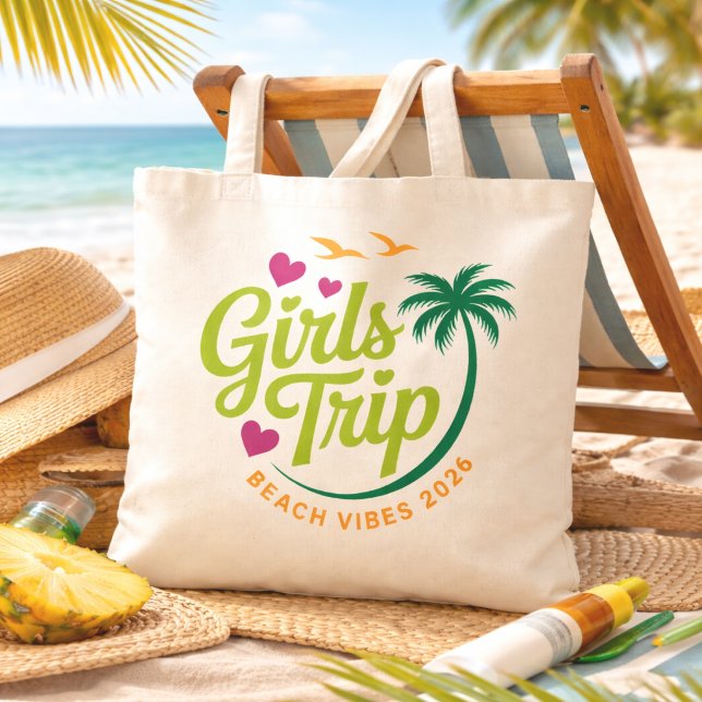Girls Trip Beach Tote Bag (Creator Uploaded)