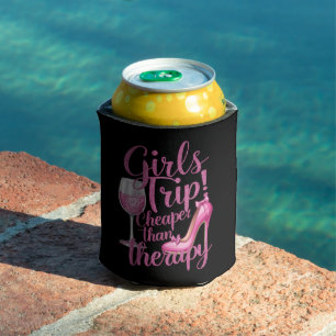 Girls Trip Cheaper Than Therapy Weekend Wine Party Can Cooler