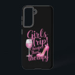 Girls Trip Cheaper Than Therapy Weekend Wine Party Samsung Galaxy S21 Case<br><div class="desc">Girls Trip Cheaper Than Therapy Weekend Wine Party</div>