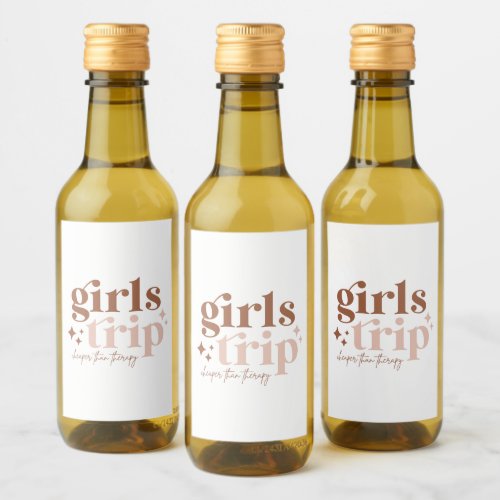 Girls Trip Cheaper than Therapy  Wine Label