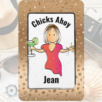 Girls Trip Chicks Ahoy Funny for Her Cruise Door