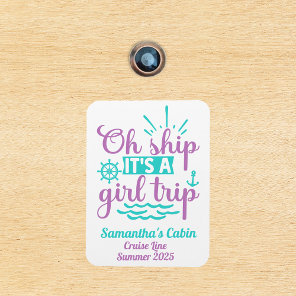 Girls Trip Cruise Vacation Ship Door Magnet